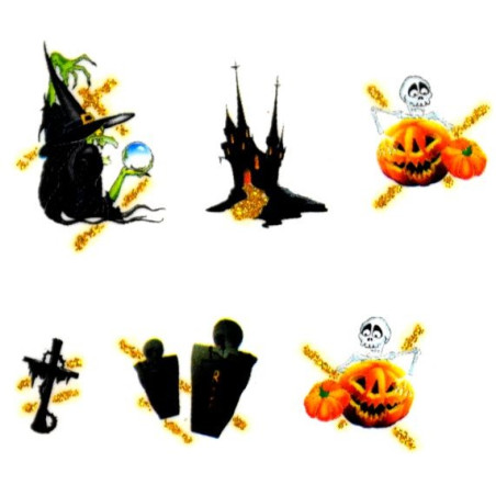 Halloween nalepky na nehty