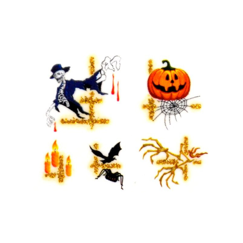Halloween nalepky na nehty Halloween nalepky na nehty