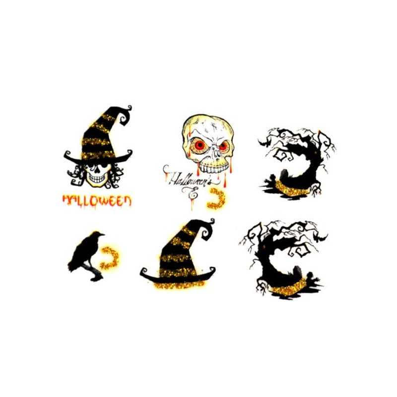 Halloween nalepky na nehty