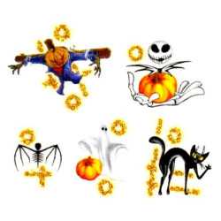 Halloween nalepky na nehty