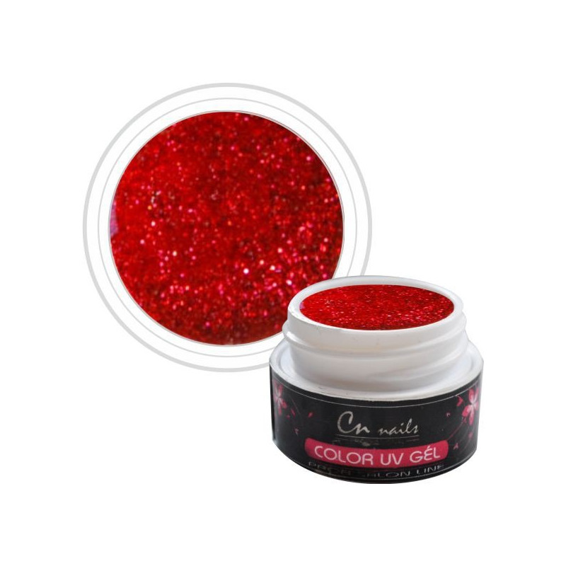 Glitter NR.407 Barebný uv gél 5ml CN nails