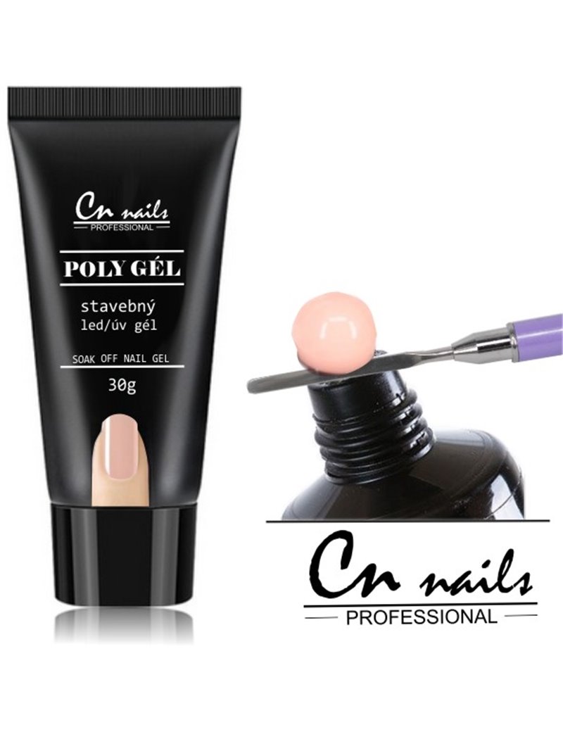 CN nails UV/LED poly gel v tubě 30 ml - POLYGEL COVER