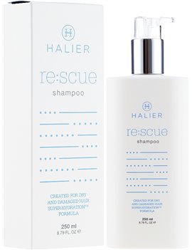 Obnovující šampon pro suché a poškozené vlasy - Halier Re:scue Šampon 250 ml
