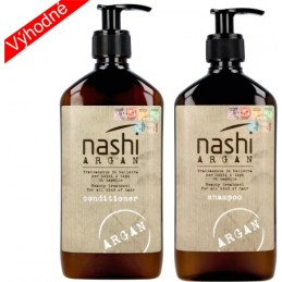 Nashi duo combo pack 2x 500ml šampon + kondicionér NASHI ARGAN