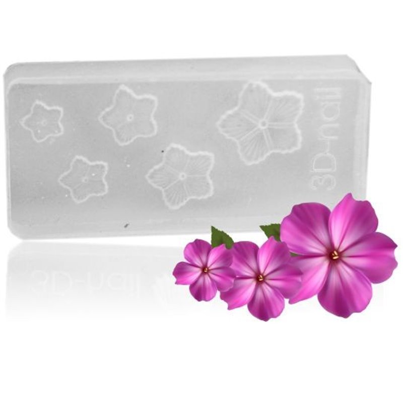 3D formy na nechty - kvet nr.6  Formy na Nail Art akrylom