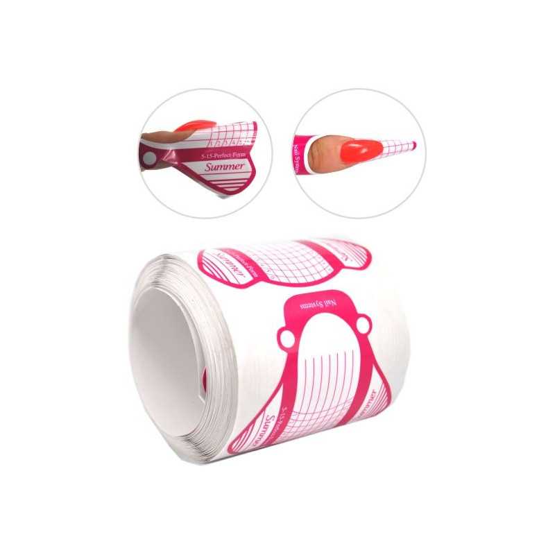 Šablóny na nechty 100ks  Formy na Nail Art akrylom
