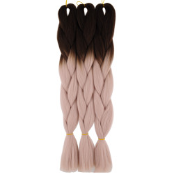 Kanekalon Tmava hneda - Fialova blond