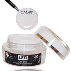 LED gél jednofázový clear 15ml