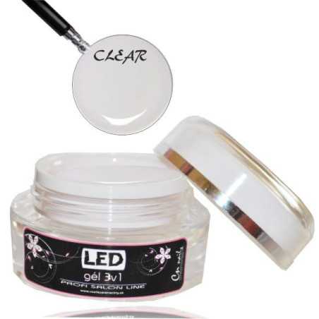 LED gél jednofázový clear 15ml