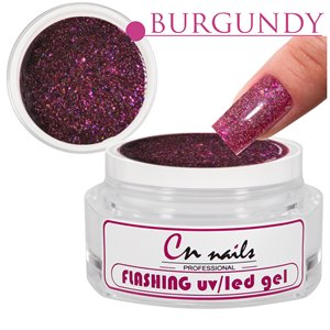 Stavebný gél na nechty Flashing Burgundy