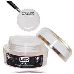 LED gél jednofázový clear 30ml