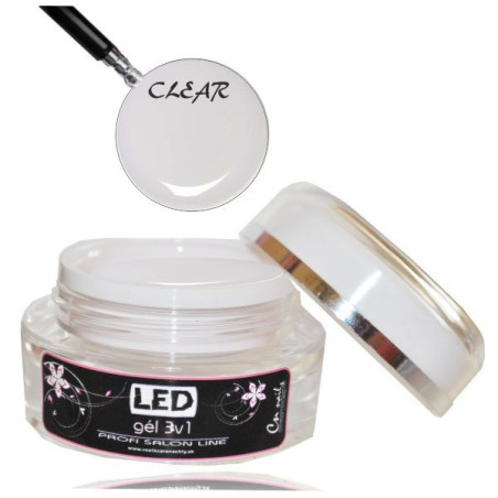 LED gél jednofázový clear 30ml