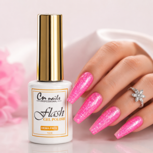 Gel lak na nechty Hot Pink