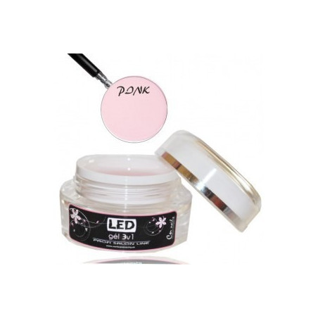 LED gél jednofázový pink 30ml