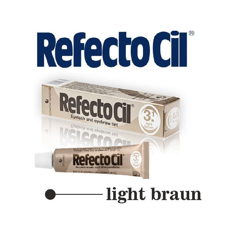 Barva na obočí a řasy Refectocil - světle hnědá 15ml Refectocil