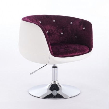 Kreslo Aurora Velur Mix Violet