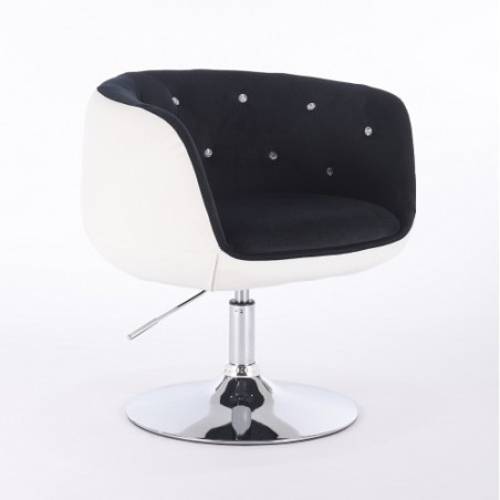 Kreslo Aurora Velur Mix Black