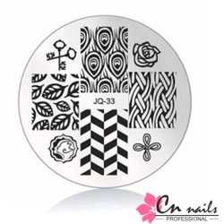 JQ-33 Šablóna na pečiatkovanie CN nails