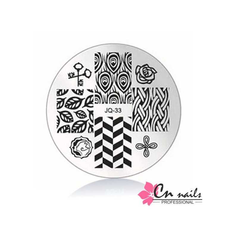 JQ-33 Šablóna na pečiatkovanie CN nails