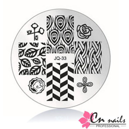 JQ-33 Šablóna na pečiatkovanie CN nails