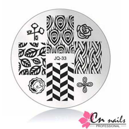 JQ-33 Šablóna na pečiatkovanie CN nails