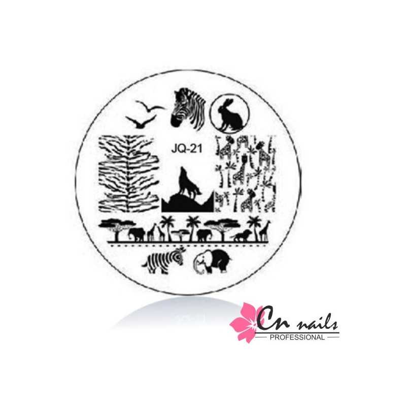 JQ-21 Šablóna na pečiatkovanie CN nails