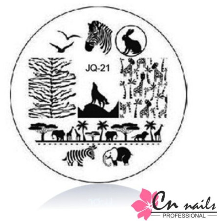 JQ-21 Šablóna na pečiatkovanie CN nails