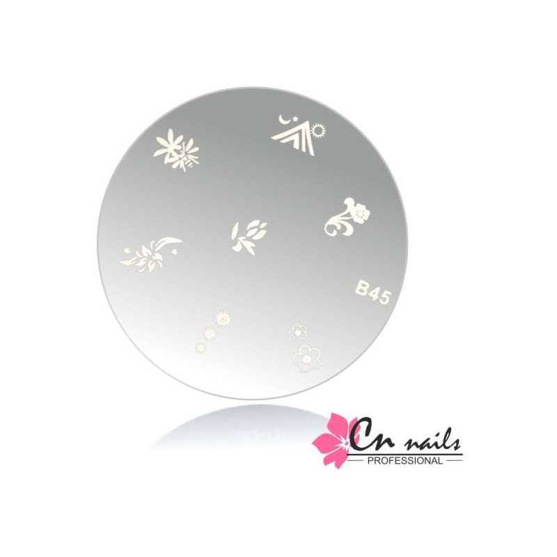 B-45 Šablóna na pečiatkovanie CN nails