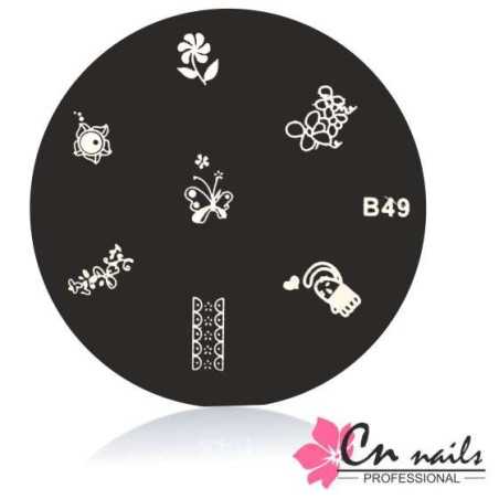B-49 Šablóna na pečiatkovanie CN nails